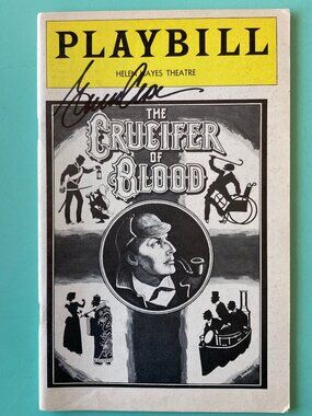 Glenn Close (Only) Signed Playbill The Crucifer of Blood Paxton Whitehead 1978